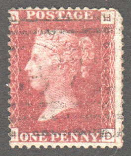 Great Britain Scott 33 Used Plate 122 - HD - Click Image to Close